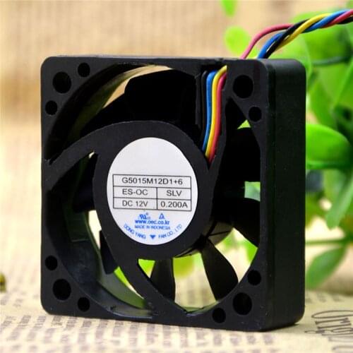 For NONOISE Car Audio Cooling Fan G5015M12D1+6 12V 0.2A 2-Wires 3-Wires 4-Wires 5CM
