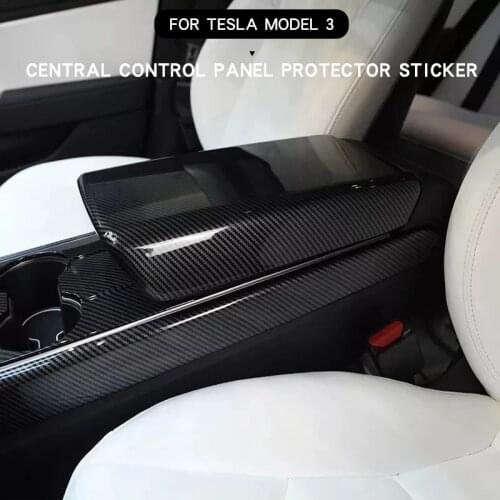 Central Control Sticker Set For Tesla Model 3 2017-2020 Car Panel Protection Side Armrest Box Frame Cover Accessories