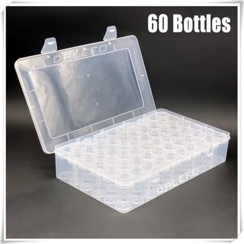 Diamond Painting Tools 28/32/38/56/60/64/80 Bottles Plastic Storage Box Kit for Diamond Mosaic Organizer Boxes Accessories