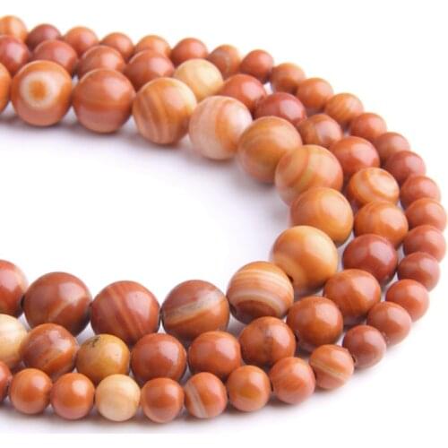 Natural Red Malachite stone beads loose stripe real Malachite spacer round stones bead for jewelry making bracelet necklace gift