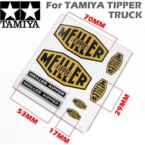 New tamiya arocs meiller kipper sticker/decals for 1:14 scale rc tipper trailer tractor truck