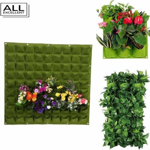 Hanging Plant Planting Bag Three Dimensional Felt Flowerpot Balcony Garden Plant Growing Bag Wall Planting Bag