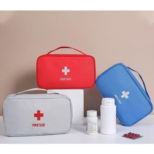 Portable First Aid Medical Kit Travel Camping Useful Medicine Storage Bag Camping Emergency Survival Bag Pill Storage Bag