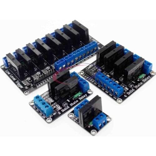 DC 5V 1 2 4 8 Channel Relay Module Solid State Relay High Level Trigger Effective SSR AVR DSP Board for Arduino