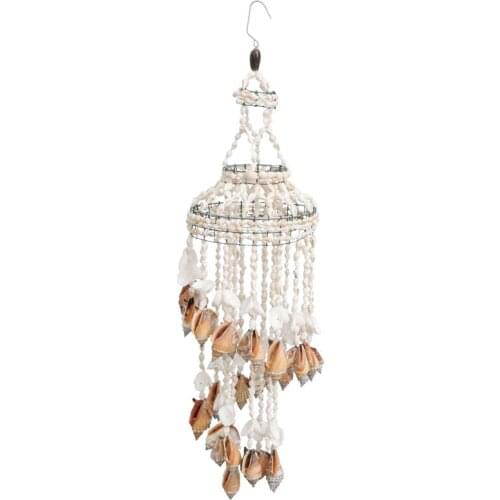 Conch Sea Shell Wind Chime Hanging Ornament Wall Decoration Creative Party Window Door Home Garden Outdoor Decor