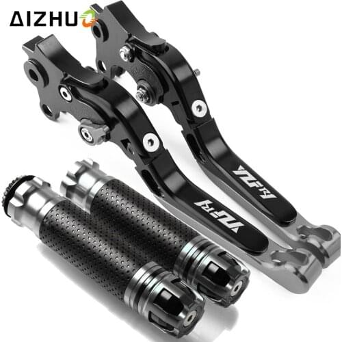 For YAMAHA YZFR1 YZF R1 2004-2014 2013 2005 2006 2007 Motorcycle Brake Clutch Lever Extendable Adjustable Hand Grip Handlebar