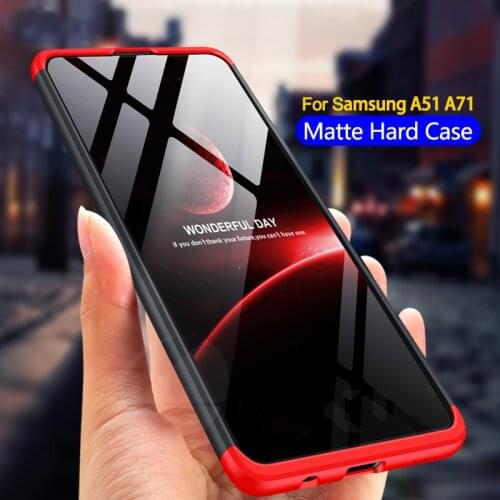 360 Degrees Protection Case For Samsung A51 A71 Note 20 Ultra Case Hard PC Matte Cover For Samsung Galaxy A50 A70 A40 2020 New