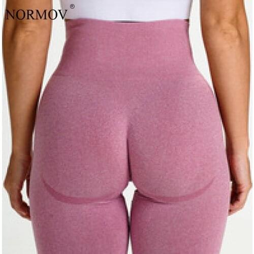 NORMOV Seamless Leggings Women High Waist Sports Casual Legging Push Up Breathable Comfort Women Leggings