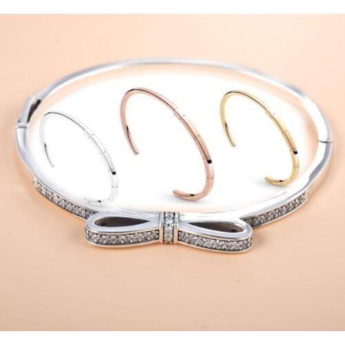 Authentic 100% 925 Sterling Silver Snake Chain Charm Bangle Fit European Original Bracelets Jewelry Women Gift