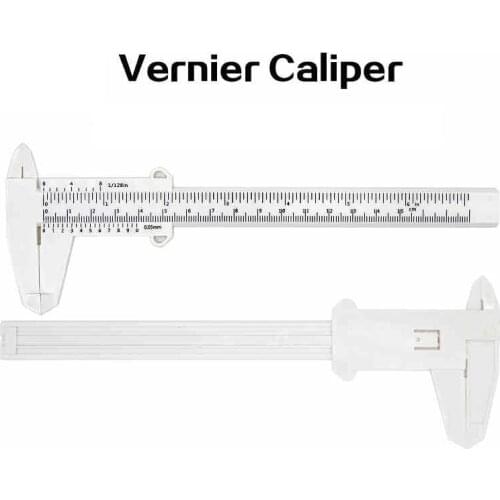 1Pcs Plastic 150MM Waterproof Sliding Vernier Caliper Student Mini Experimental Measuring Tool Permanent Makeup Eyebrow Ruler