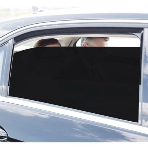 2pcs Car Styling PVC Side Window Sunshades Stickers Electrostatic Sticker Sunscreen Film Cover Automobiles Auto Accessories