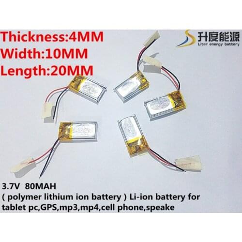 3.7V 401020 401120 401121 041120 4 Bluetooth headset battery thick width 11 length 21