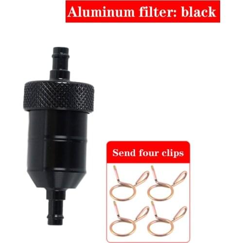 5Color Motorcycle 8mm Petrol Gas Fuel Filter Cleaner CNC Aluminium For Motorcycle Pit Dirt Bike ATV Quad Inline Oil Fuel Filter