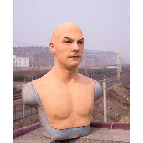 Free shipping realistic silicone mask male mask