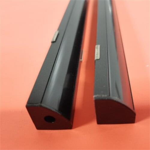 FREE SHIPPING HIGH QUALITY 2000MMX18MMX18MM ALUMINUM PROFILE CORNER COLOUR MATT WITH TRANSPARENT GLASS FOR LED STRIP