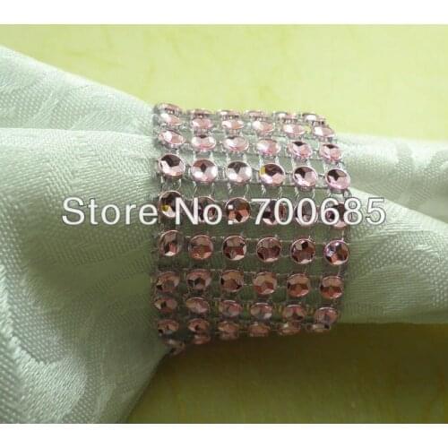 Crystal diamond sheet cheap napkin ring, napkin holder for wedding