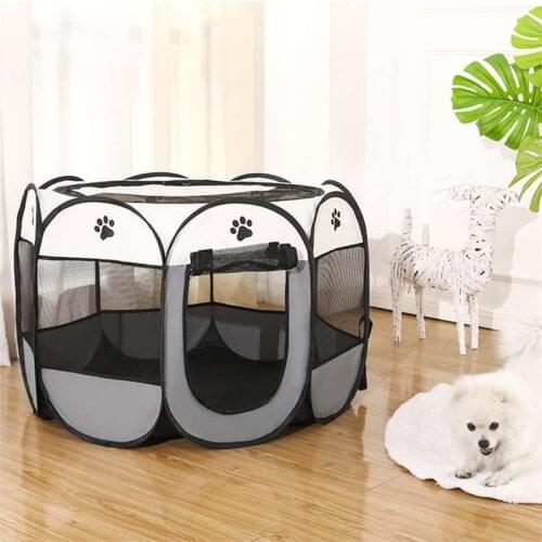 Pet Kennel Fence Folding Puppy Playpen Cat Tent Pet House Cage Home Travel Pet Tent Portable Pet Playpen Dog House Dogs kennel