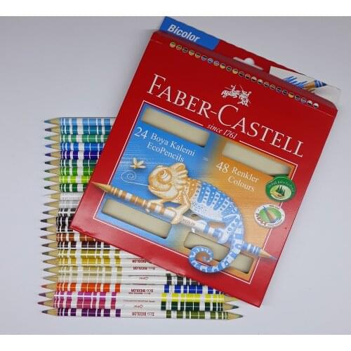 Faber-Castell 24 Pieces -48 Colors Paint (2 Colors in 1 Pen)