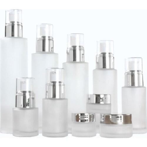 Mist Travel Bottles White Cover Round Shape Press Refillable Spray Bottle Empty Cosmetic Packaging Container 8pcs/lot