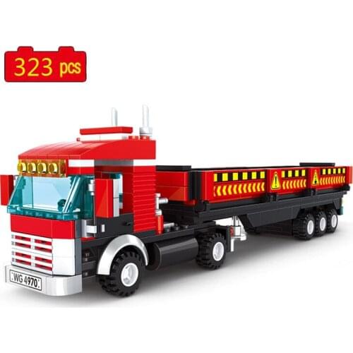 City Creator Transport Series Wharf heavy cargo truck Building Blocks Bricks Toys Christmas Gifts