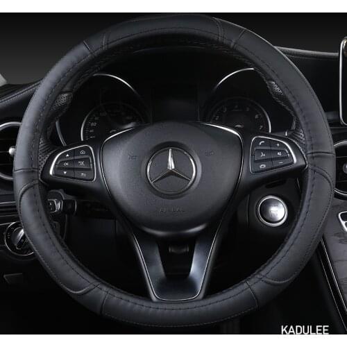 KADULEE Microfiber Leather Car Steering Wheel Cover For Buick Regal Encore Lacrosse Excelle XT Verano Enclave