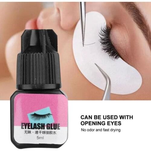 5ml Eyelash Extension Glue Eyelash Grafting Glue Tasteless Eyes Eyelash Extension Glue Beauty Eyelash Glue For Beginners