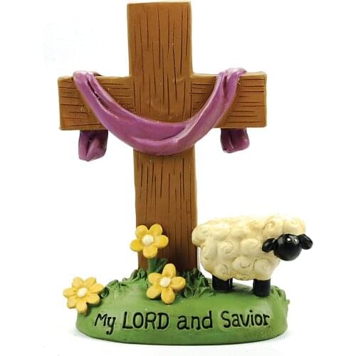 My LORD and Savior Christian Gift Cross Resin Ornament Church Evangelical Fellowship Gift Home Decoration Accessories Home Decor