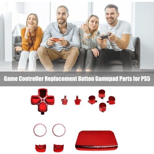 Hot Pro Aluminum Customized Button Replacement Parts Precise Cutting Colorful For PS5 Controller Gamepad Easy Game Accessories