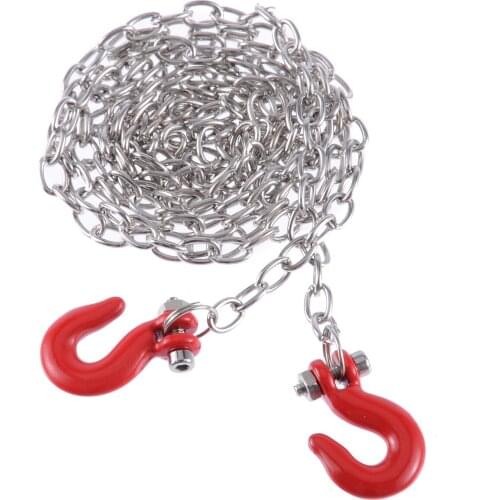 1pcs Metal Tow Hook Chain Decoration Spare Part For SCX10 D90 1:10 RC Crawler Car Accessories