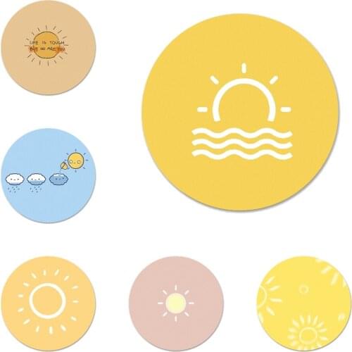 Lovely sun Badge Brooch Pin Accessories For Clothes Backpack Decoration gift