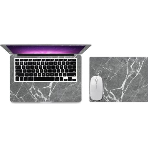 Marble Color Paint Full Body Bottom, Top, Protective Laptop Skin + Mouse Pad for MacBook 12 Air / Pro 11 13 15 Retina Touch Bar