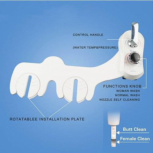 Warm water clean anal bidet,female clean Retractable Nozzle spray shower bidet,woman butt clean Nozzle spray toilet seat bidet