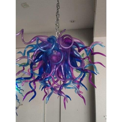 New Arrival LED Designed Murano Glass Style Pretty Colored Ceiling Chandelier for Living Room