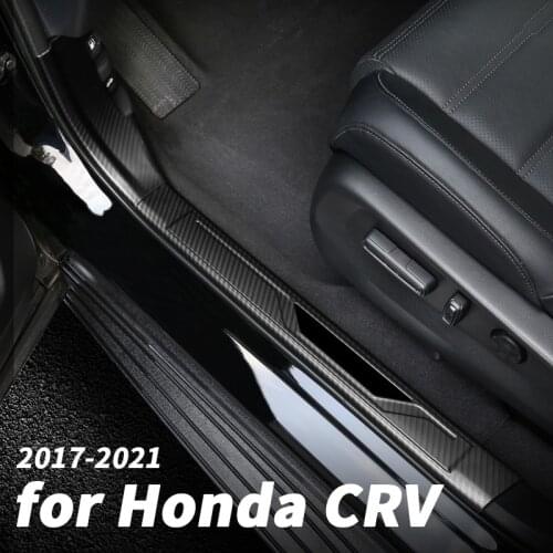 Stainless steel threshold bar welcome pedal pedal interior modification accessories supplies For Honda CRV 2017 18 19 20 2021