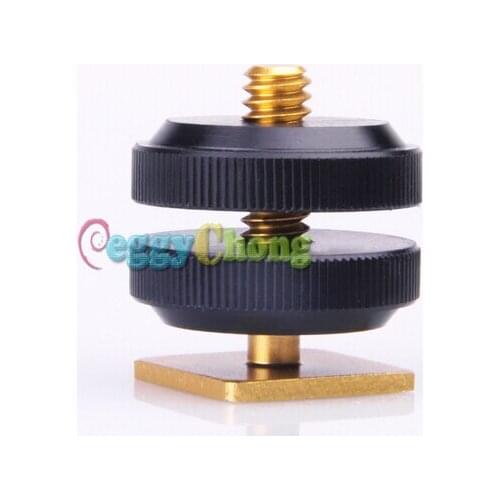 Pro Type 1/4"-20 Tripod screw to Flash Hot Shoe Mount Adapter NEW