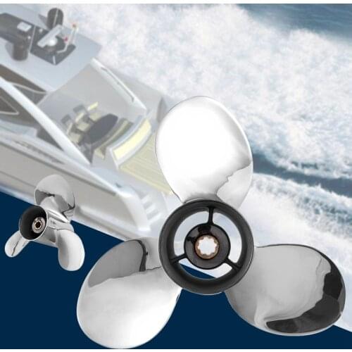 Boat Motor Stainless Steel Propeller 9 1/4X11-J for Yamaha 9.9Hp 15Hp Outboard Engine 9 1/4 X 11 -J 63V-45943-10-00 63V-45943-00