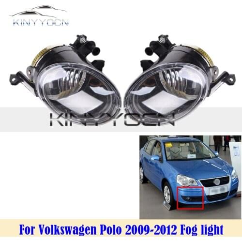 For Volkswagen VW Polo 2009 10 11 2012 Front Bumper Fog Light Foglight Fog Lamp Foglamp