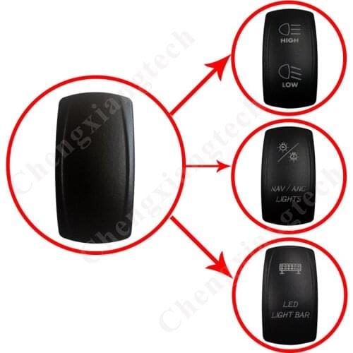 50pcs/lot, Blank Rocker Switch Caps Yourself Laser Enraving DIY for 12v 24v DPDT SPST Car Boat Rocker Switch