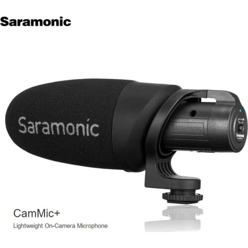 Saramonic CamMic+ Lightweight On-camera Microphone with Integrated Shock Mount & Windscreen for DSLR Canon Nikon Cameras