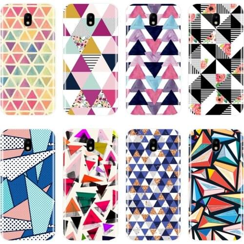 TPU Silicone Phone Case For Samsung Galaxy J2 J5 J7 Prime J3 J5 J7 2015 2016 2017 Geometric Back Cover For Samsung J4 J6 J8 Plus