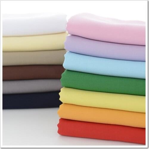 140x50cm Solid Color Poplin Cotton Fabric DIY Childrens Wear Cloth Make Bedding Quilt Fabric for Girl Dress