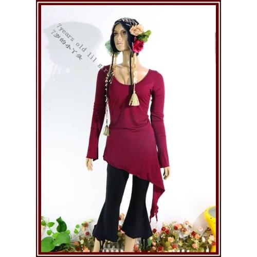 Modal Cotton Belly Dance Top Dance Wear Yoga Wear Tribal Fusion Gypsy Dance Top Bohemia Top HHC01 10