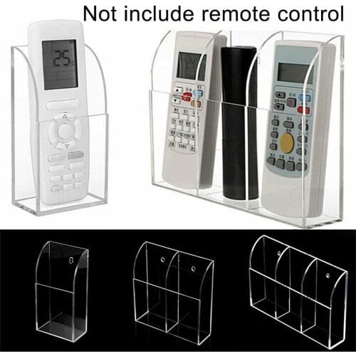 Tv Remote Control Storage Box Acrylic Transparent Creative Office Hotel Air Conditioning Remote Control Wall Free Nail