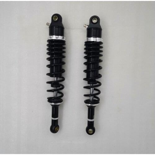 Universal 360mm Motorcycle New Rear Air Bushing Shock Absorber Suspension 7mm spring for honda yamaha suzuki silver & Black