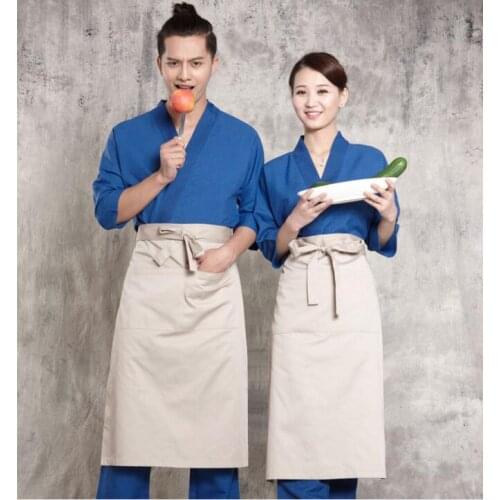 Japanese cuisine Man&Woman Japanese sushi clothes Late night canteen Chef uniform
