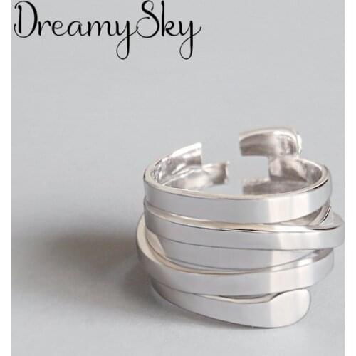Personality Exaggerated Silver Color Irregular Geometric Rings For Women Engagement Jewelry Girls Open Finger Rings