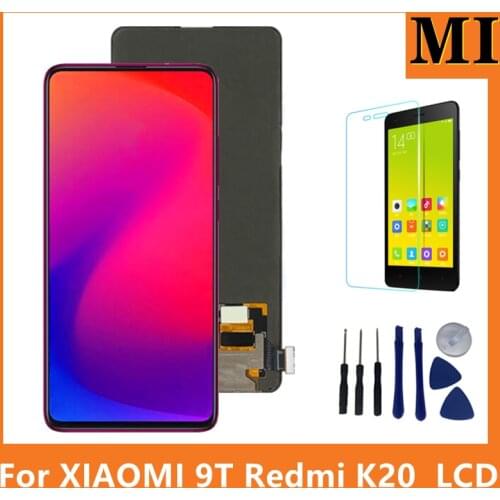 Original 6.39'' For XiaoMi Mi 9T Pro LCD with frame for Redmi K20 Pro Display Touch Screen Digitizer Assembly Service pack