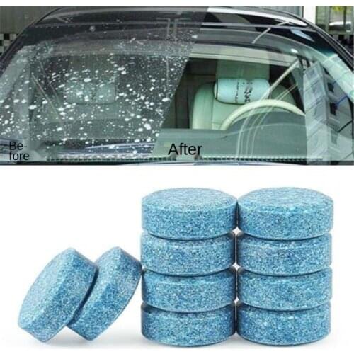 10Pcs/Pack(1Pcs=4L Water)Car Solid Wiper Fine Wiper Auto Window Cleaning Car Windshield Glass Cleaner Car Cleaning Car Tools