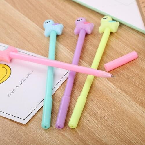 100 Pcs Creative Stationery Alpaca Neutral Pen Cute Study Office Signature Pen Cartoon Animal Student Pen Kawaii School Supplies