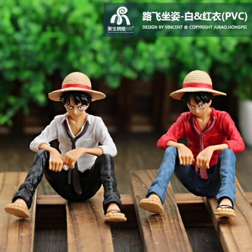 11CM One Piece Anime Figures Model Cartoons Monkey D Luffy Action Figures Pvc Cake Decorations Doll Toys Children Gift